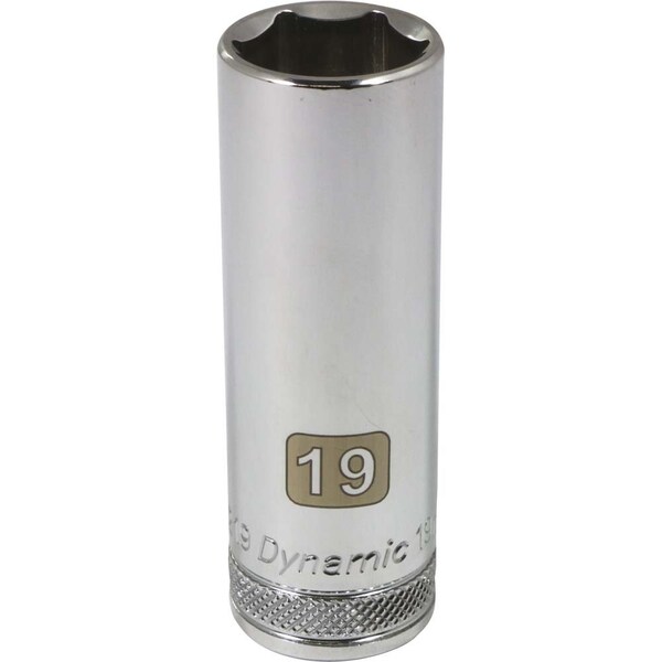 1/2" Drive, 19mm Metric Socket, 6 Points